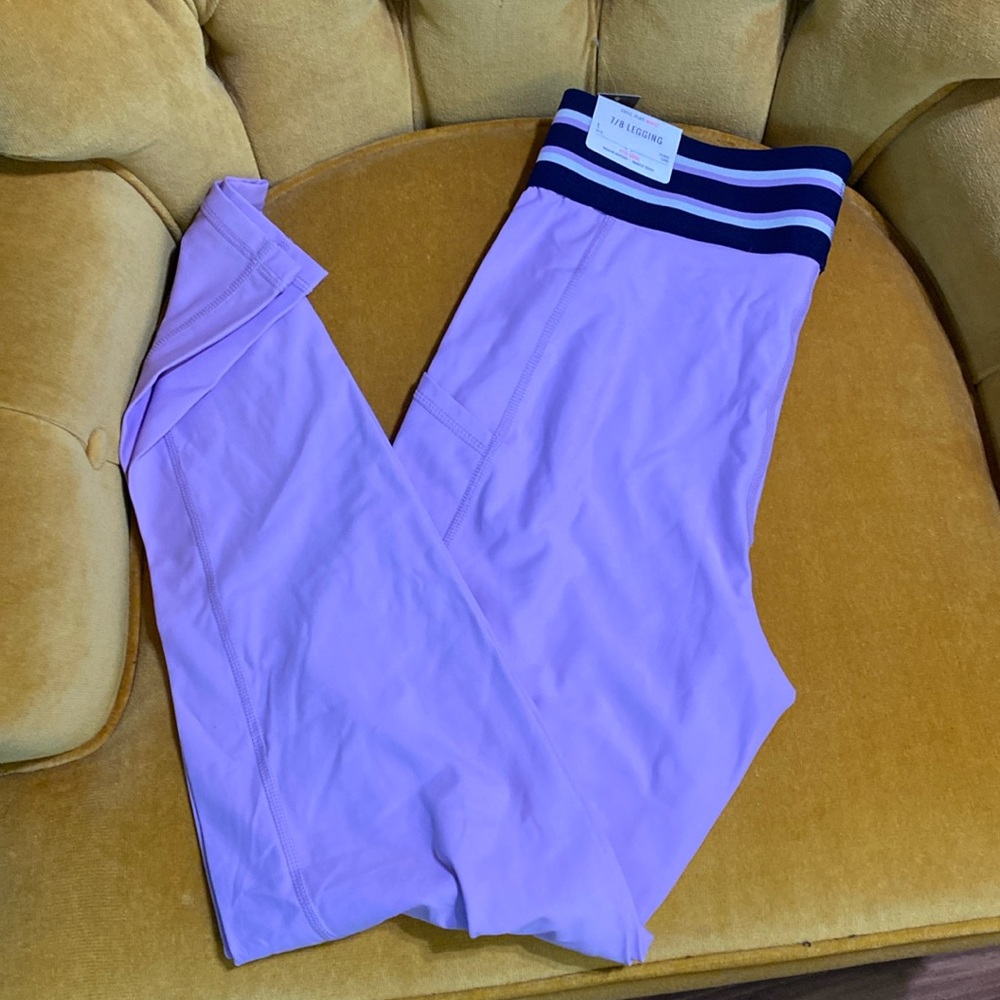 Purple aerie leggings with pockets